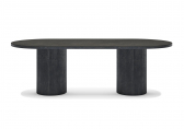 Стол обеденный деревянный SNOC Pigalle тик, керамика ночь Фото 2