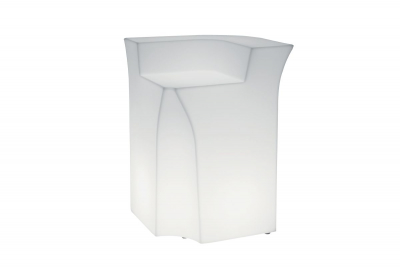 Стойка пластиковая барная светящаяся с мойкой SLIDE Jumbo Corner with sink полиэтилен белый Фото 2