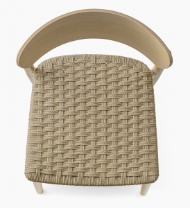 Стул деревянный PEDRALI Nemea алюминий, ясень, роуп, фанера беленый ясень Фото 6