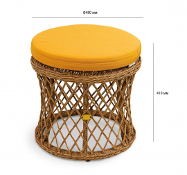 Пуф плетеный с подушкой-thumbs-Фото3