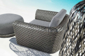 Кресло плетеное с подушками DFN Twilight алюминий, искусственный ротанг, ткань Фото 8