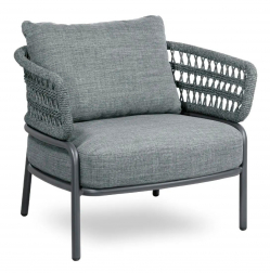 Лаунж-кресло плетеное с подушками-thumbs-Фото1