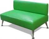Диван модульный Профдиван Норд дерево, металл, кожа зеленый Фото 1