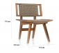 Стул деревянный плетеный WArt Berlin ироко, роуп Фото 2