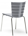 Стул пластиковый Et al. (Metalmobil) Bikini сталь, полипропилен хромированный, серый Фото 1