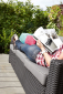 Комплект пластиковой мебели Keter California 3 seater set пластик с имитацией плетения графит, серый Фото 6