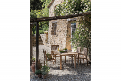 Стол деревянный раздвижной Giardino Di Legno Savana Medea тик Фото 9
