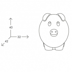 Светильник пластиковый настольный Свинка-thumbs-Фото3