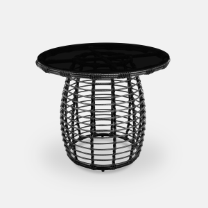 Комплект плетеной мебели ReeHouse Lotus алюминий, искусственный ротанг, олефин, стекло черный металлик, серый, графит Фото 11