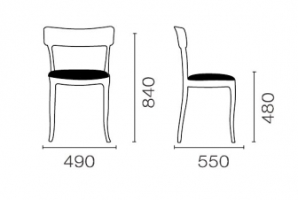 Стул пластиковый с обивкой-thumbs-Фото3