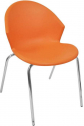 Стул пластиковый Italseat Smile-4 металл, пластик оранжевый Фото 1