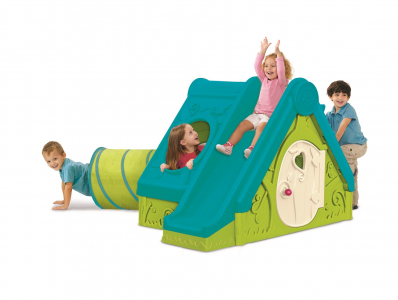 Детский домик Keter Funtivity Playhouse полипропилен зеленый, голубой Фото 1