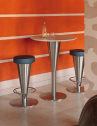 Табурет барный с обивкой Corbetta Salvatore Cono сталь, экокожа Фото 6