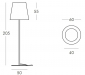 Торшер пластиковый SLIDE Ali Baba Steel Lighting сталь, полиэтилен белый Фото 2