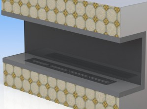Очаг торцевой Bioker сталь, нержавеющая сталь черный Фото 1