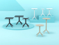 Стол пластиковый Siesta Contract Sky Table 80 сталь, пластик черный Фото 11