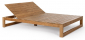 Шезлонг-лежак деревянный двухместный Garden Relax Honolulu тик натуральный Фото 1