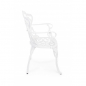 Кресло металлическое Garden Relax Victoria алюминий белый Фото 5