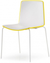 Стул пластиковый PEDRALI Tweet металл, стеклопластик белый, желтый, белый Фото 1