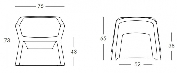 Кресло пластиковое Exofa Standard