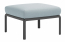 Пуф пластиковый с подушкой Nardi Komodo Pouf стеклопластик, Sunbrella антрацит, лед Фото 2
