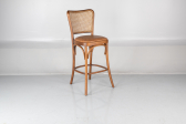 Стул барный с обивкой Caris Monet граб, соломка, ткань Фото 6