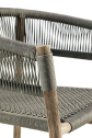 Кресло деревянное плетеное Ethimo Kilt тик, роуп мореный тик, темно-серый Фото 5
