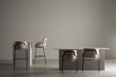 Кресло барное с обивкой Arrmet Strike ST сталь, ткань Фото 16