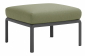 Пуф пластиковый с подушкой Nardi Komodo Pouf стеклопластик, Sunbrella антрацит, джунгли Фото 1
