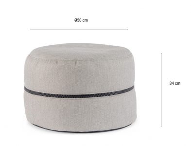 Пуф мягкий Garden Relax Gulizar олефин графитовый Фото 2