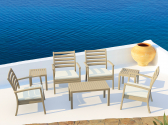 Столик пластиковый для лежака Siesta Contract Ocean Side Table пластик бежевый Фото 5