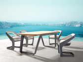 Комплект обеденной мебели Higold Onda алюминий, тик, sunbrella Фото 6