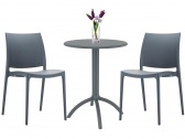 Комплект пластиковой мебели Siesta Contract Octopus Maya сталь, пластик темно-серый Фото 1