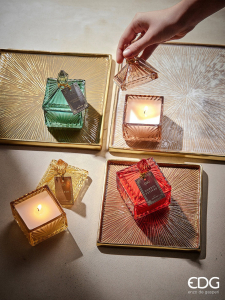 Аромасвеча в стеклянной шкатулке Лес на склоне холма (Uphill Woods) EDG Candle стекло, воск Фото 2