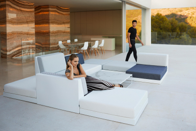 Модуль центральный мягкий Vondom Pixel Basic полиэтилен, ткань Фото 13