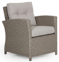 Кресло плетеное с подушками BraFab Soho Beige алюминий, искусственный ротанг, олефин бежевый Фото 1
