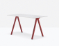 Стол ламинированный PEDRALI Arki-Desk Compact сталь, компакт-ламинат HPL красный, белый Фото 4