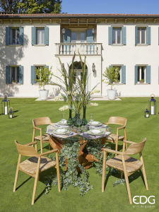 Ваза с длинным горлышком Полосы EDG Vase стекло зеленый Фото 6