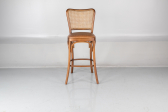 Стул барный с обивкой Caris Monet граб, соломка, ткань Фото 7