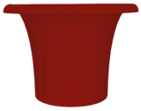 Кашпо пластиковое Arkema Tummy Vase полиэтилен рубиновый Фото 1