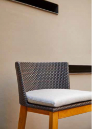 Стул плетеный барный с подушкой ARC Bar Stool