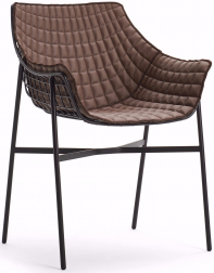 Кресло металлическое с подушкой-thumbs-Фото1