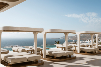 Лаунж-лежак двухместный Vondom Milos ироко, алюминий, ткань, полиуретан Фото 7
