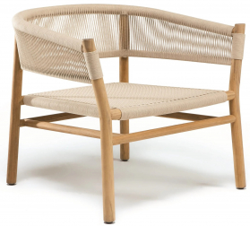 Кресло лаунж деревянное плетеное-thumbs-Фото1