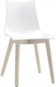 Стул пластиковый Scab Design Natural Zebra Antishock бук, поликарбонат отбеленный бук, белый Фото 1