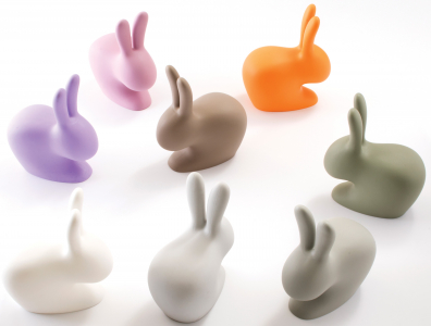 Стул пластиковый Qeeboo Rabbit полиэтилен серый Фото 23
