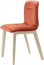 Стул с обивкой Scab Design Natural Alice Pop бук, технополимер, вельвет беленый бук, красный Фото 3