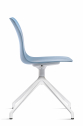 Стул пластиковый вращающийся Gaber Unik U металл, технополимер белый, бледно-голубой Фото 4