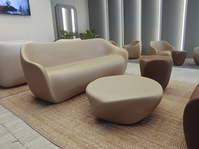 Столик пластиковый журнальный SLIDE Reborn Standard полиэтилен мокко коричневый Фото 8