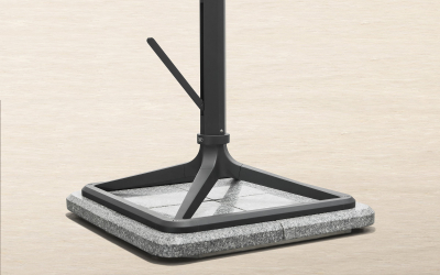 Зонт профессиональный 3х3 м Higold Levia алюминий, акрил тик, тортора Фото 8